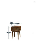Mamon Wood Decor Sheesham Wood Bedside Table – Design 15