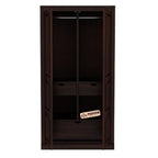 Mamon Wood Decor Sheesham Wood Wardrobe with 3 Drawer and 4 Shelves