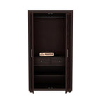 Mamon Wood Decor 2 Door Wardrobe with 2 drawers, 3 shelves & hanging - Walnut