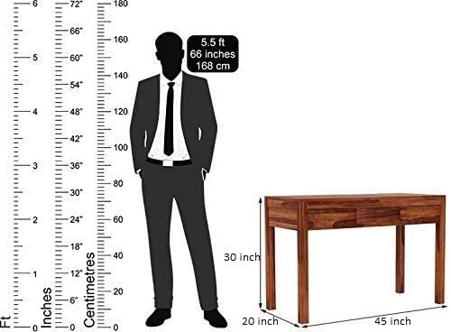 Ambica Woodmart Sheesham wood study table in honey finish, photo 4