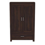 Mamon Wood Decor Woodcrony Sheesham Wood Wardrobe with 1 Drawer and 3