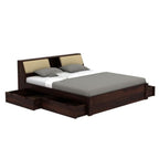 Dark Walnut | Ambica Woodmart Sheesham wood bed, dark walnut, photo 15