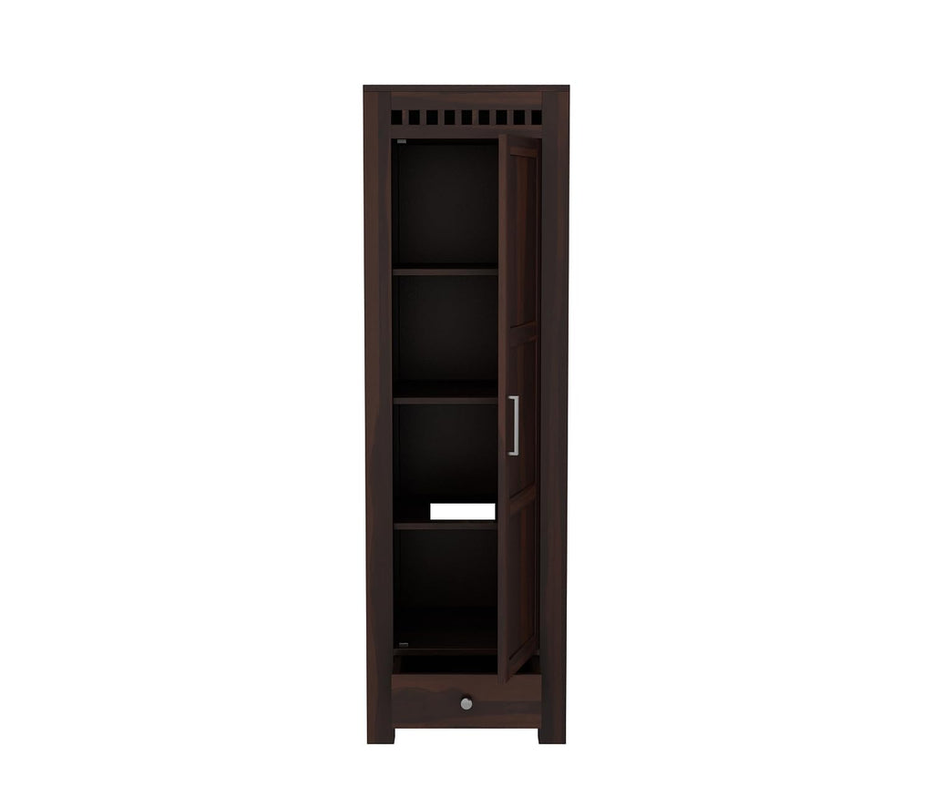 Mamon Wood Decor Wooden Single Door Wardrobe Organizer for Storage