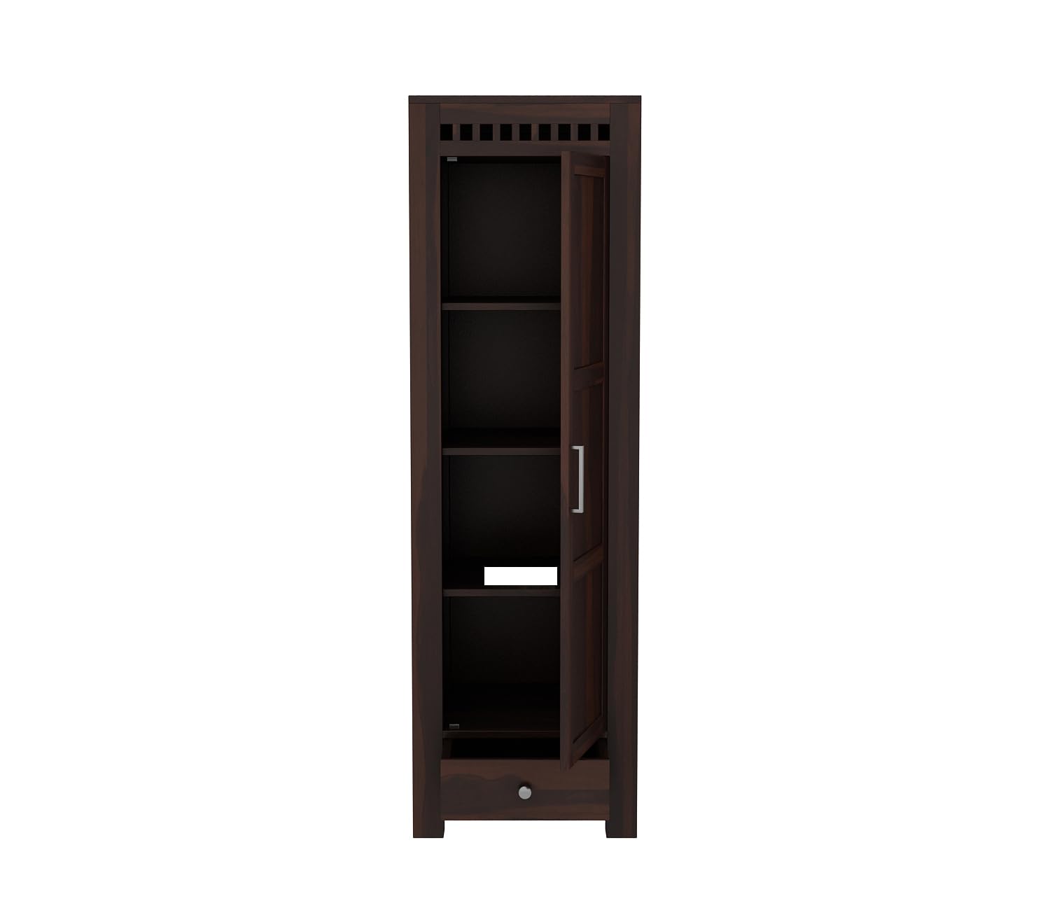 Mamon Wood Decor Wooden Single Door Wardrobe Organizer for Storage