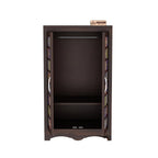 Mamon Wood Decor 2 Door Wardrobe with 2 shelves & hanging space – Ryan - Walnut