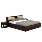 Dark Walnut | Ambica Woodmart Sheesham wood bed, dark walnut, photo 12