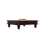 Mamon Wood Decor Sheesham Wood Bajot Chowki for Sitting & Mandir