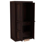 Mamon Wood Decor Sheesham Wood Wardrobe with 3 Drawer and 4 Shelves