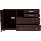 Mamon Wood Decor Sheesham Wood Cupboard, 4 Drawer Wardrobe, Almirah