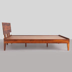 Ambica Woodmart Sheesham wood bed in brown finish, photo 6