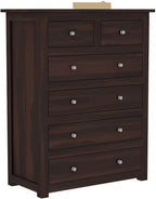 Dark Walnut | Ambica Woodmart Sheesham wood chest of drawers, dark walnut, photo 6