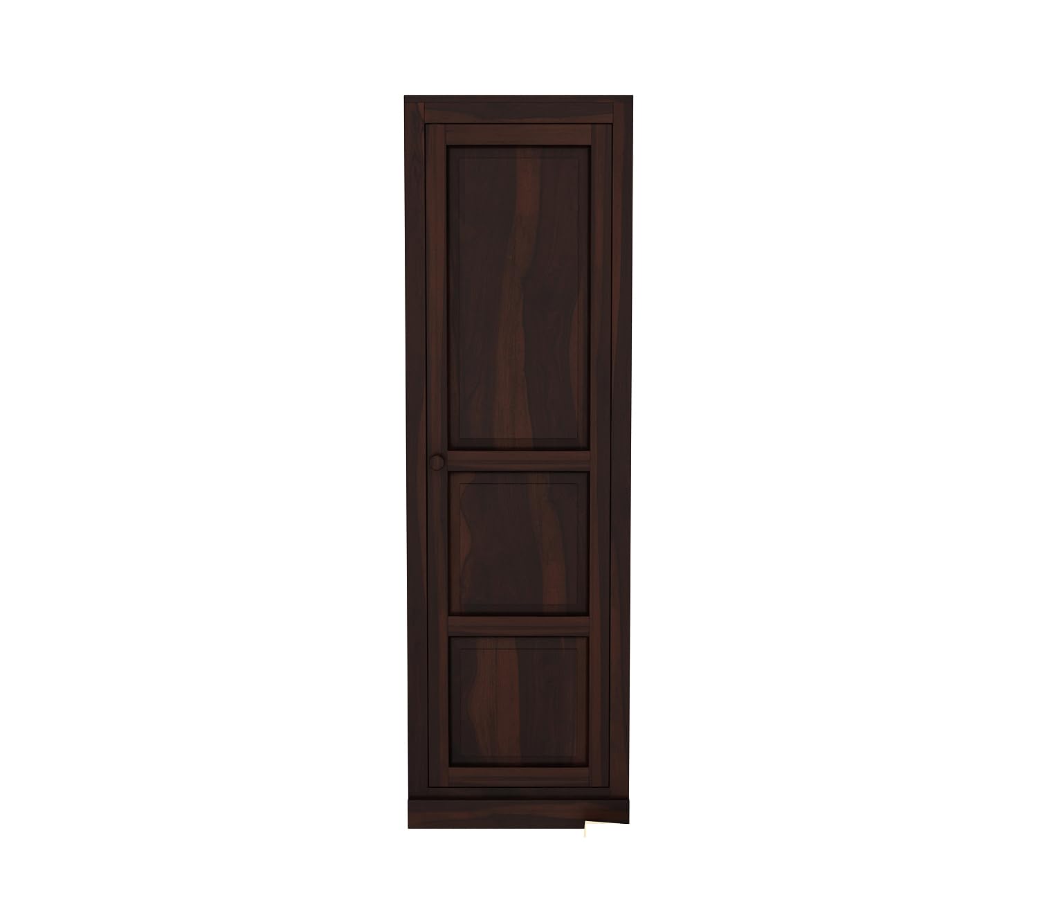 Mamon Wood Decor Single Door Wardrobe with 2 drawers, 2 shelves - Walnut