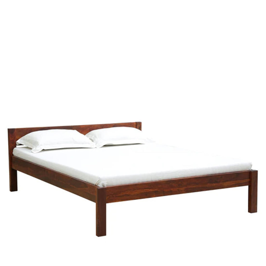Ambica Woodmart Sheesham wood bed in brown finish, photo 4