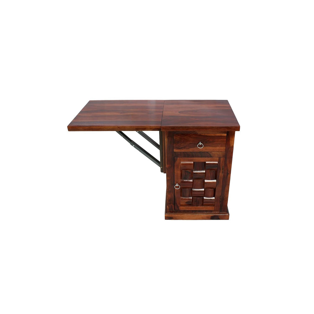 Ambica Woodmart Sheesham wood study table in natural honey finish, photo 4