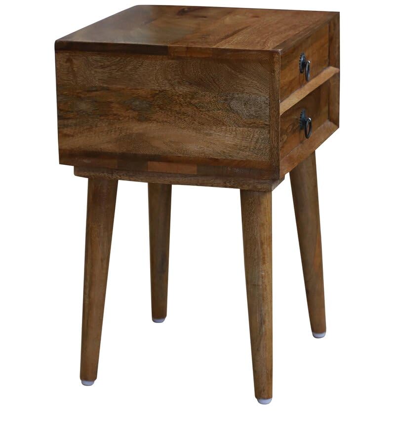 Mamon Wood Decor Sheesham Wood Bedside Table – Design 15