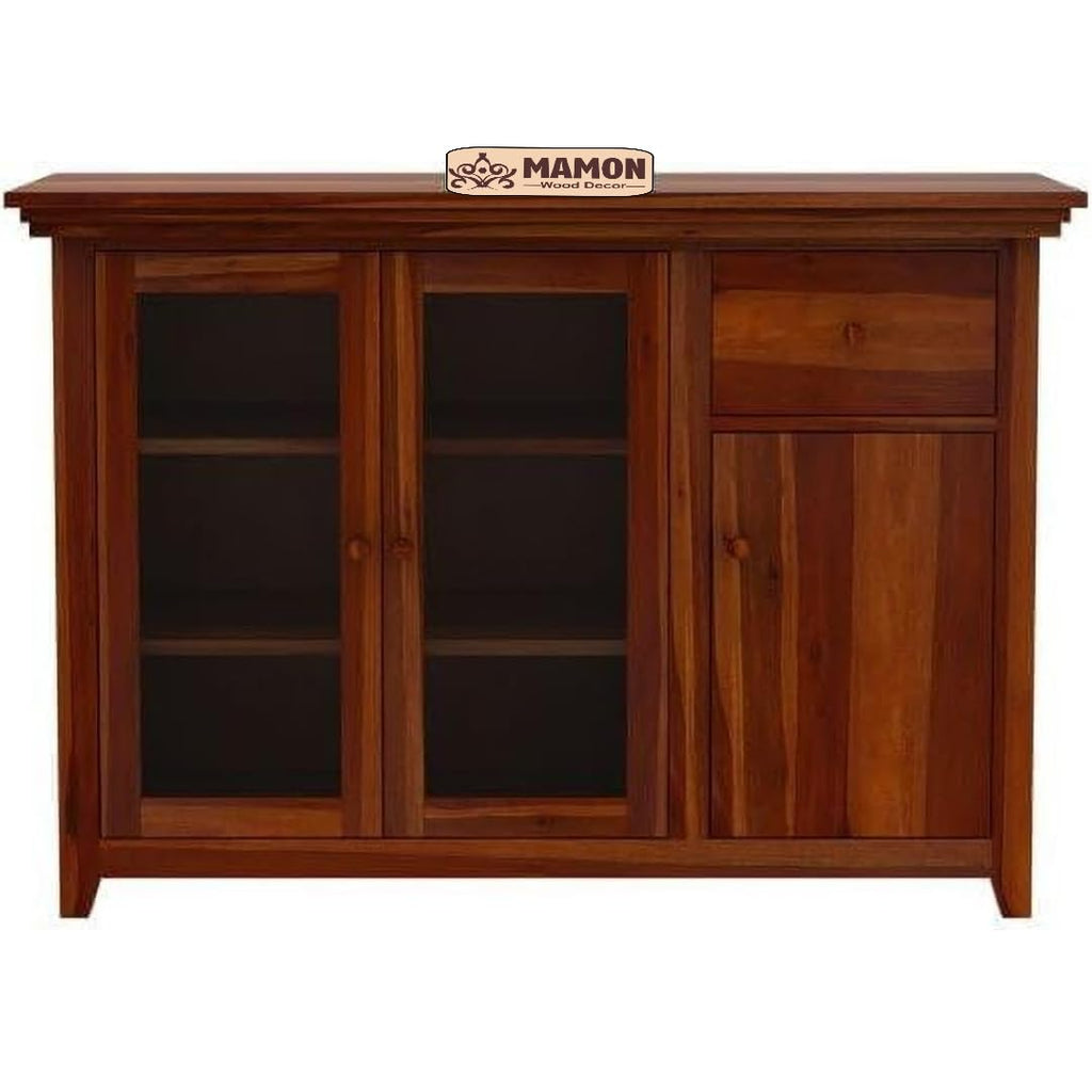Mamon Wood Decor Sheesham Wood Sideboard – Brown Cherry