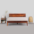 Ambica Woodmart Sheesham wood bed in brown finish, photo 4