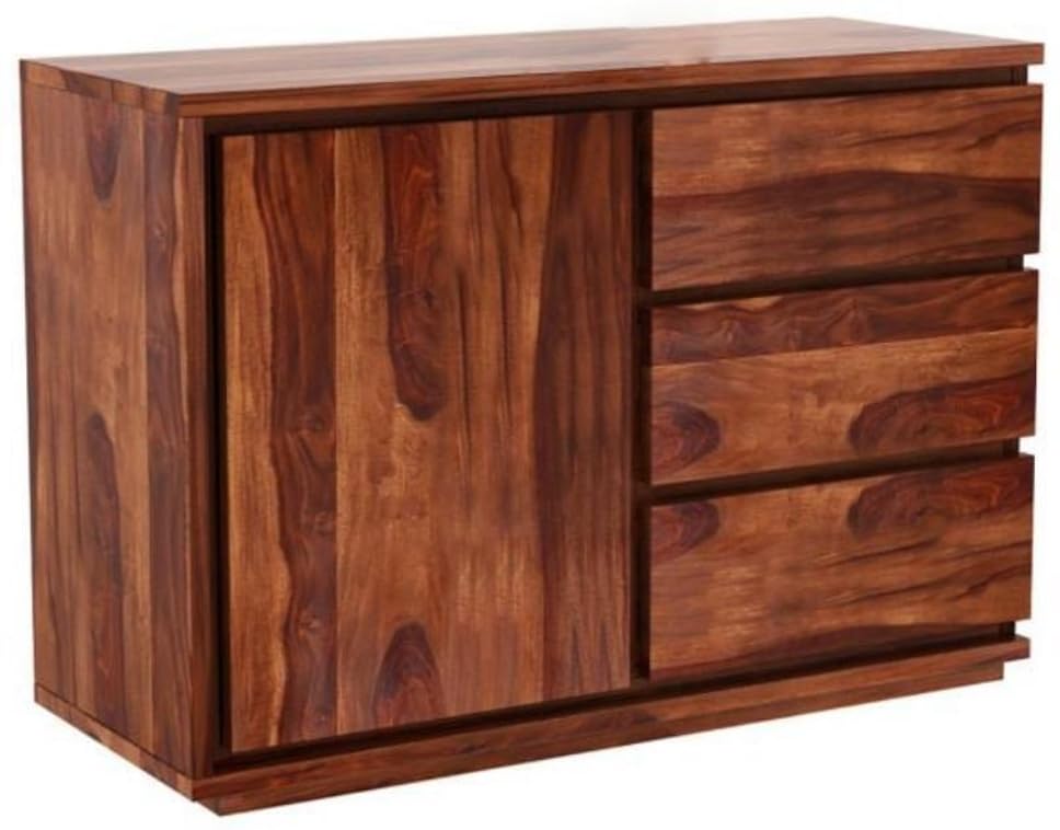 Ambica Woodmart Sheesham wood chest of drawers in honey finish, photo 5