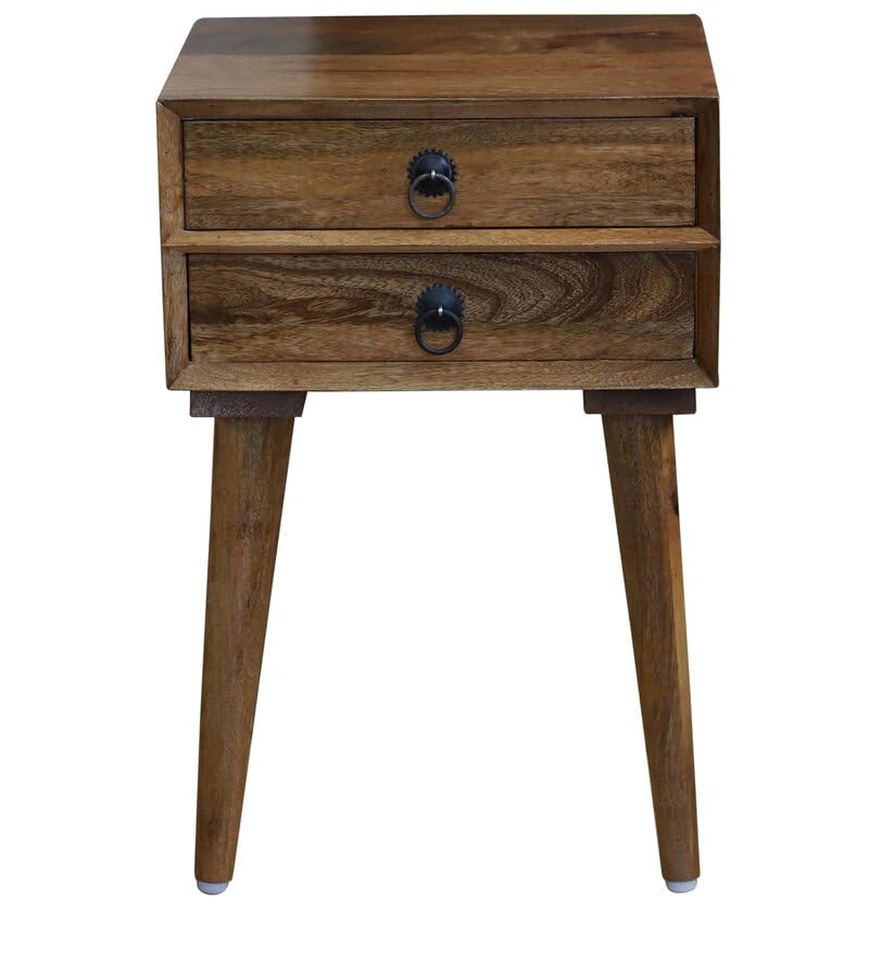Mamon Wood Decor Sheesham Wood Bedside Table – Design 15