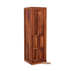 Mamon Wood Decor Single Door Wardrobe with 2 drawers, 2 shelves - Honey