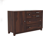 Ambica Woodmart Sheesham wood chest of drawers in walnut finish, photo 6