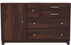 Ambica Woodmart Sheesham wood chest of drawers in walnut finish, photo 4