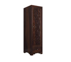 Mamon Wood Decor Single Door Wardrobe with 1 drawer & 4 shelves – Davis - Walnut