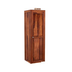Mamon Wood Decor Sheesham Wood Single Door Wardrobe with 5 Shelf