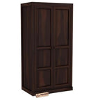 Mamon Wood Decor Sheesham Wood Wardrobe with 3 Drawer and 4 Shelves