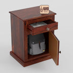 Mamon Wood Decor Sheesham Wood Bedside Table – Design 5