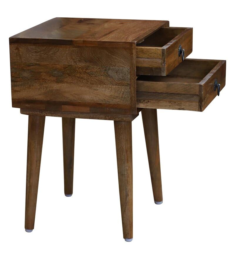 Mamon Wood Decor Sheesham Wood Bedside Table – Design 15