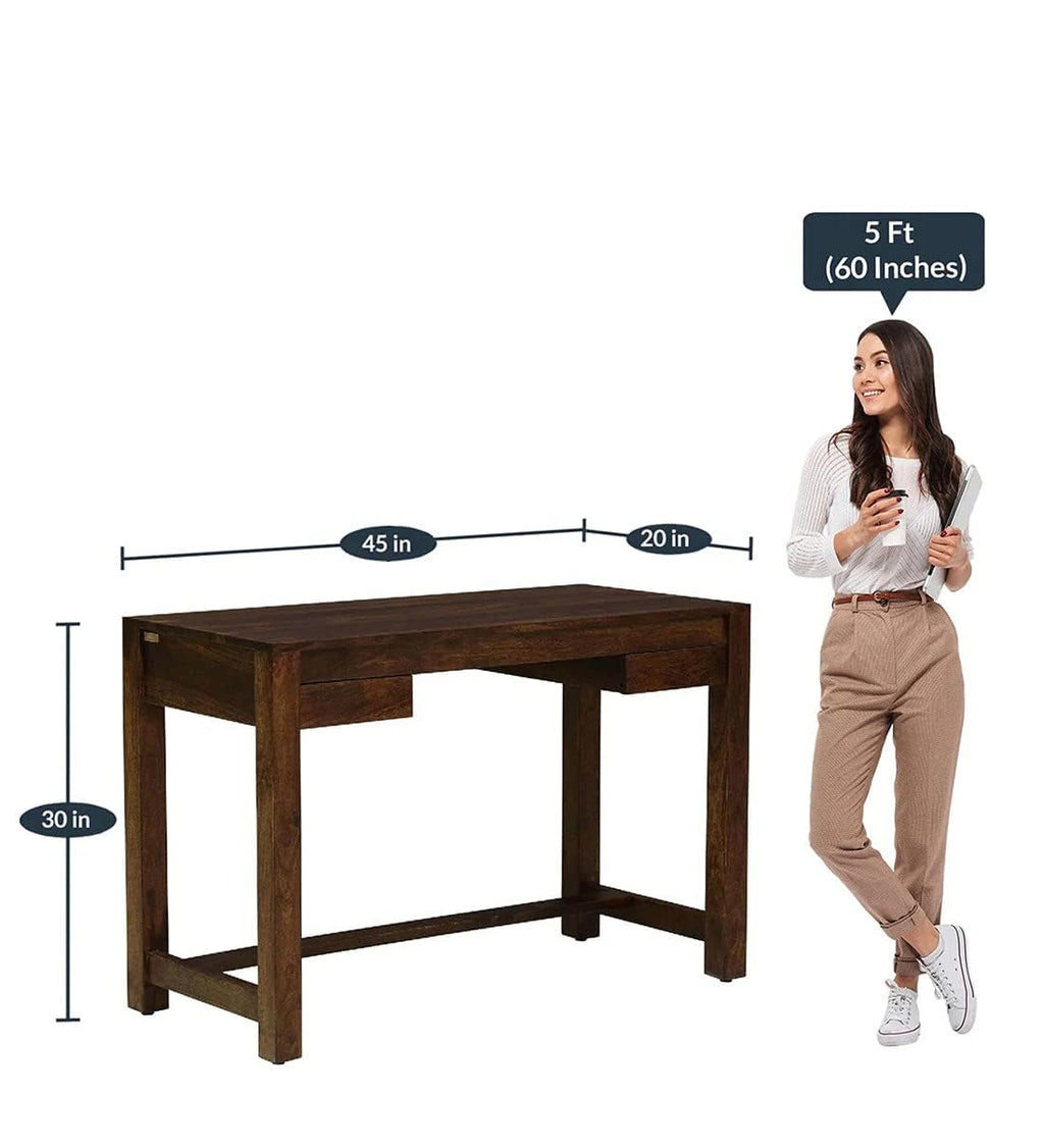Ambica Woodmart Sheesham wood study table in natural finish, photo 4