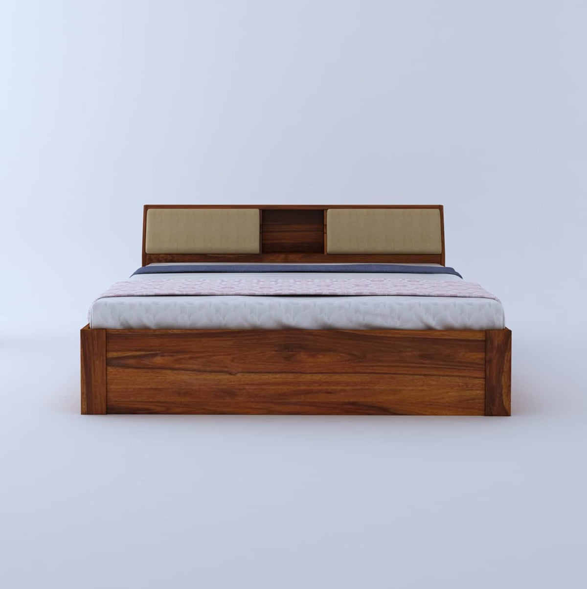 Ambica Woodmart Sheesham wood bed in brown finish, photo 6