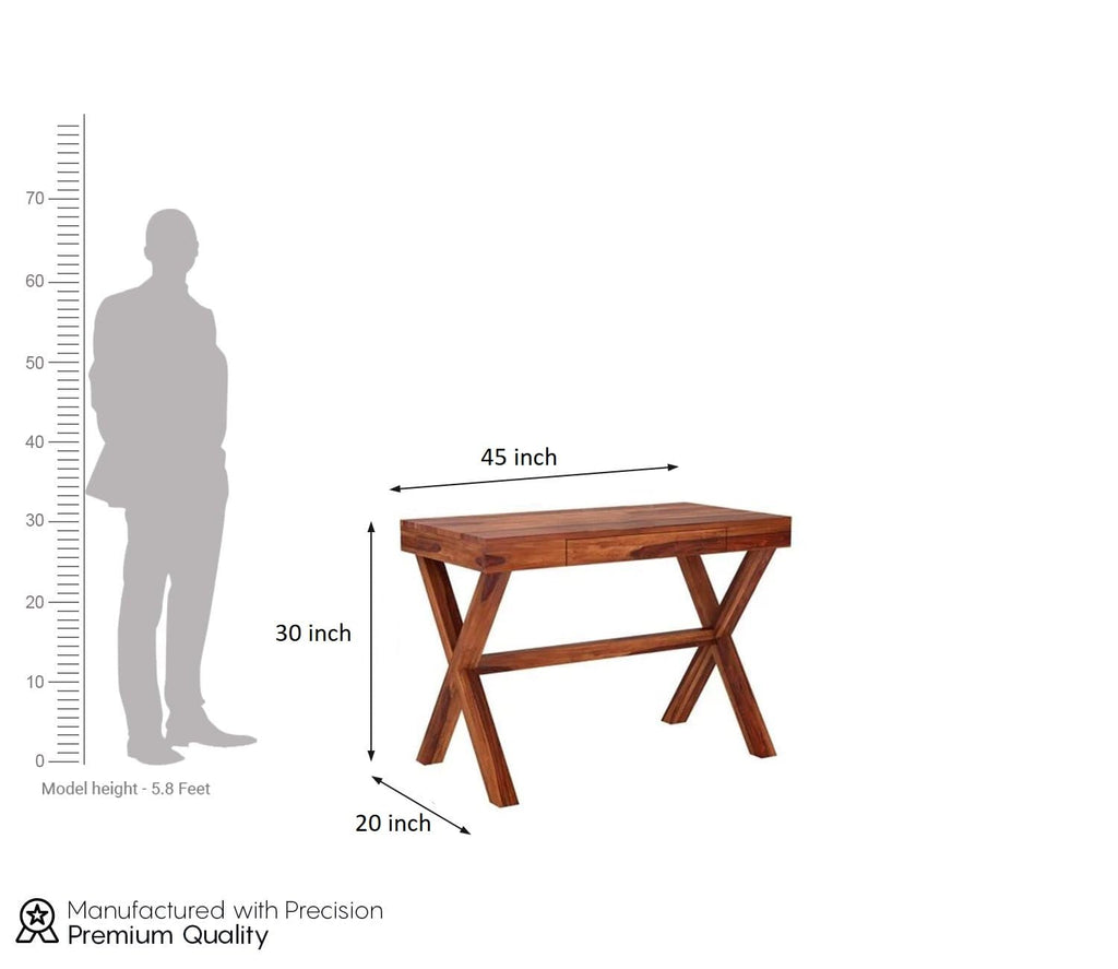 Honey | Ambica Woodmart Sheesham wood study table, honey, photo 4
