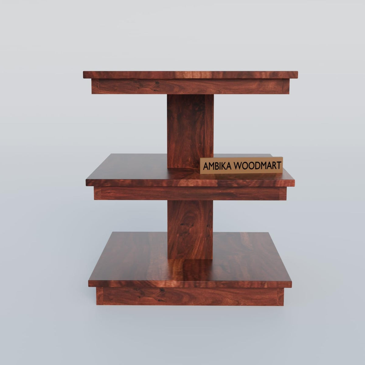 Brown | Ambica Woodmart Sheesham wood bedside table, brown, photo 3