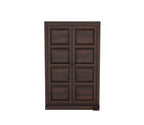 Mamon Wood Decor 2 Door Wardrobe with 2 shelves & hanging space – Ford - Walnut