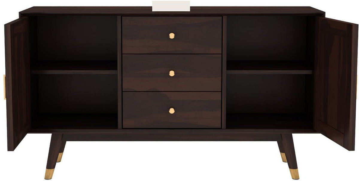 Dark Brown | Ambica Woodmart Sheesham wood chest of drawers, dark brown, photo 6