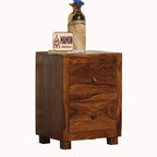 Mamon Wood Decor Sheesham Wood Bedside Table – Design 3