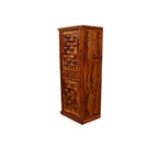 Mamon Wood Decor ‎Sheesham Wooden Niwar 2 Door – Brown