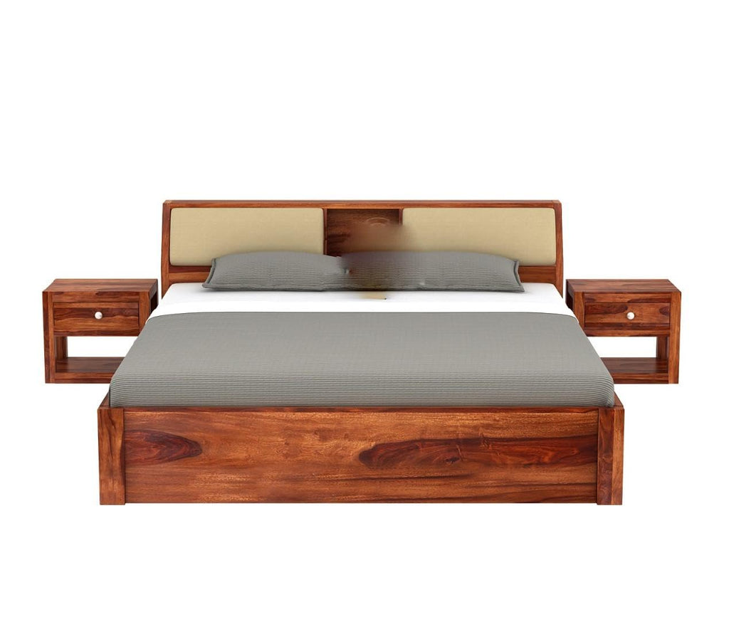 Natural | Ambica Woodmart Sheesham wood bed, natural, photo 28