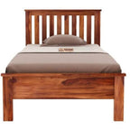 Mamon Wood Decor Sheesham Wood Single Bed for Bedroom & Living Area