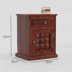 Mamon Wood Decor Sheesham Wood Bedside Table – Design 5