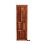 Mamon Wood Decor Single Door Wardrobe with 2 drawers, 2 shelves - Honey