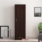 Mamon Wood Decor Solid Sheesham Wood Single Door Wardrobe with 1