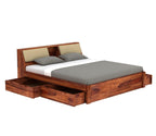 Natural | Ambica Woodmart Sheesham wood bed, natural, photo 30
