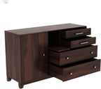 Ambica Woodmart Sheesham wood chest of drawers in walnut finish, photo 5