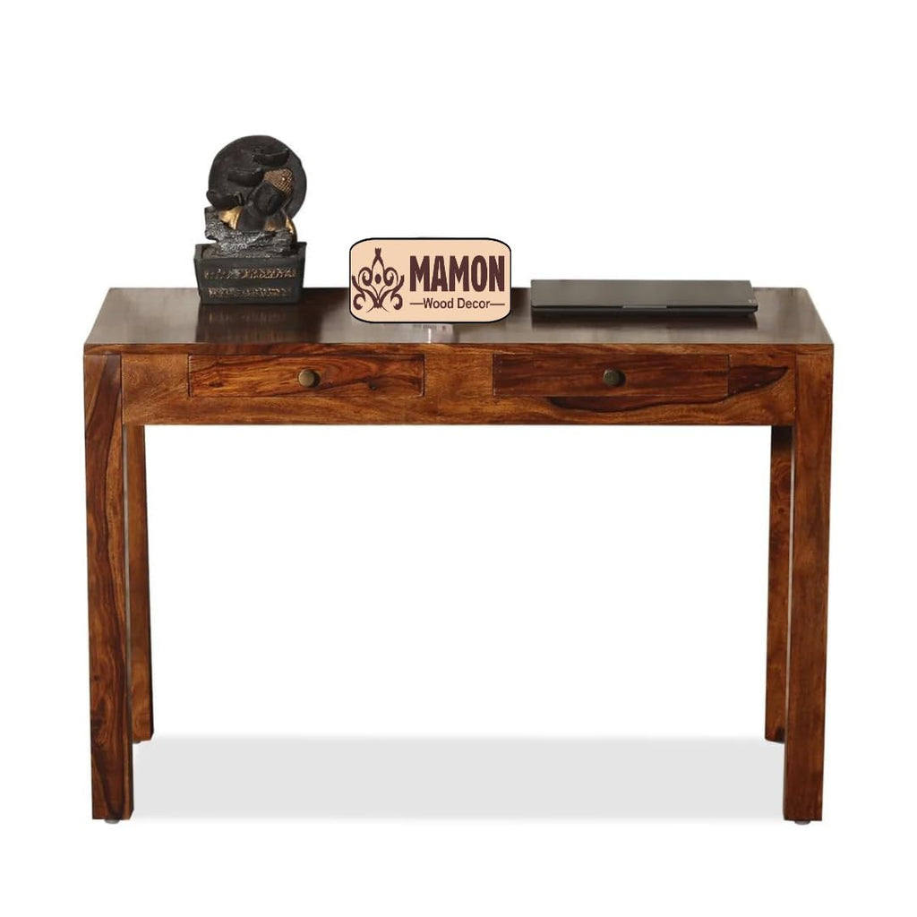Mamon Wood Decor Solid Sheesham Wood Study Table with Drawer