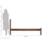 Ambica Woodmart Sheesham wood bed in brown finish, photo 2