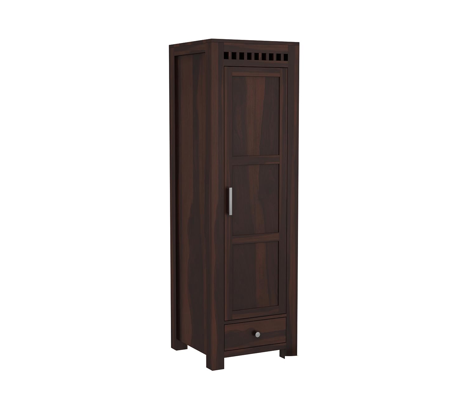 Mamon Wood Decor Wooden Single Door Wardrobe Organizer for Storage