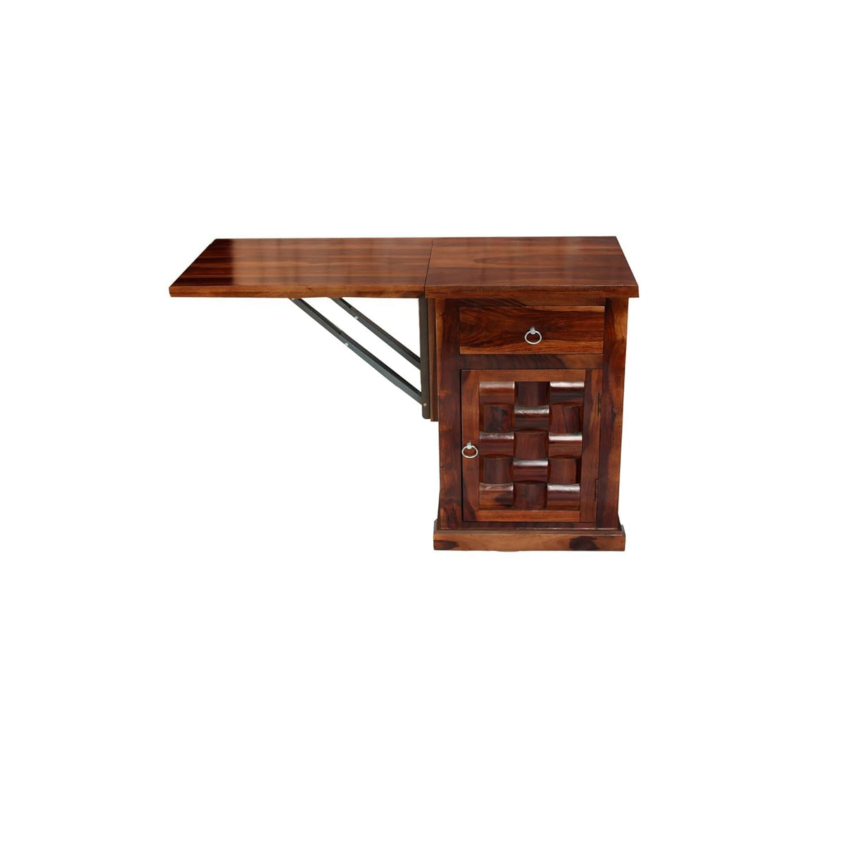 Ambica Woodmart Sheesham wood study table in natural honey finish, photo 1